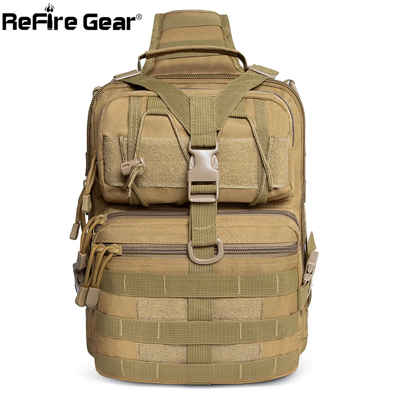 Refire gear 20L водонепроницаемый армейский тактический рюкзак для мужчин солдат Штурмовые рюкзаки на плечо сумка Военная Molle пакет слинг нагрудная сумка