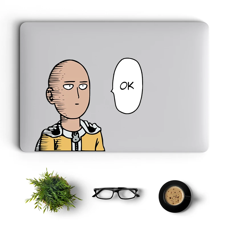 One Punch Man Manga Laptop Skin For Macbook Decal Pro Air Retina 11 13 15 Inch Anime Mac Book Notebook Decoration Cover Sticker Laptop Skins Aliexpress