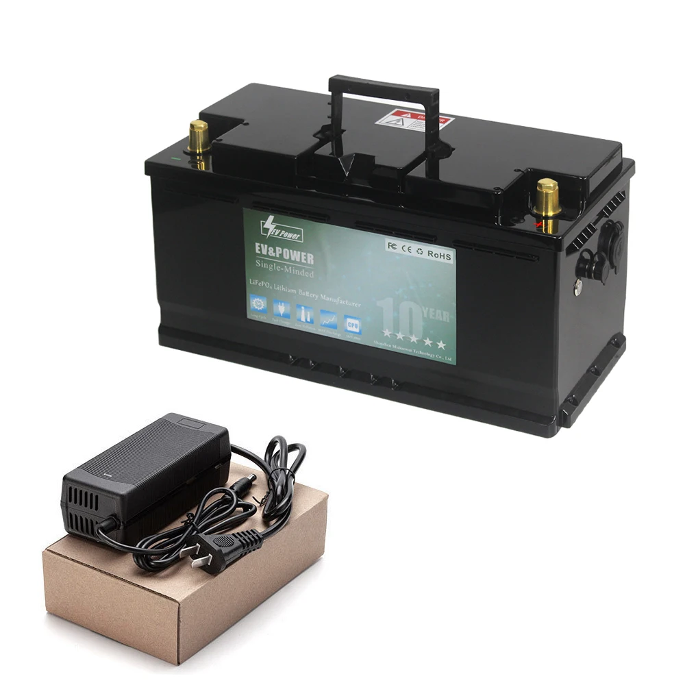 12V 24V 36V 48V 60V LiFePO4 Lithium Iron Phosphate Battery With BMS 40Ah 80Ah 100Ah 120Ah 200Ah 300Ah For Golf Cart EV RV Solar