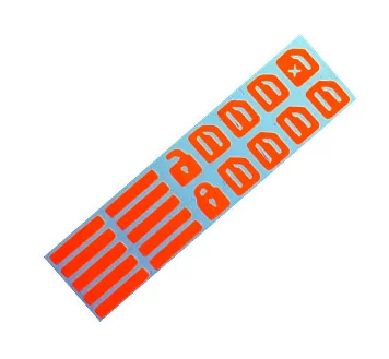 Автомобильный светильник для окон светоизлучающие наклейки клавишные Стикеры