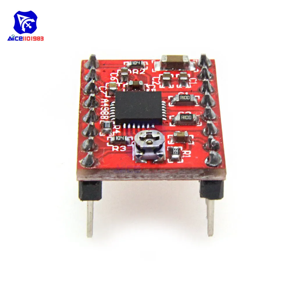 Модуль драйвера шагового двигателя diymore A4988 с радиатором для 3D принтера Arduino Reprap
