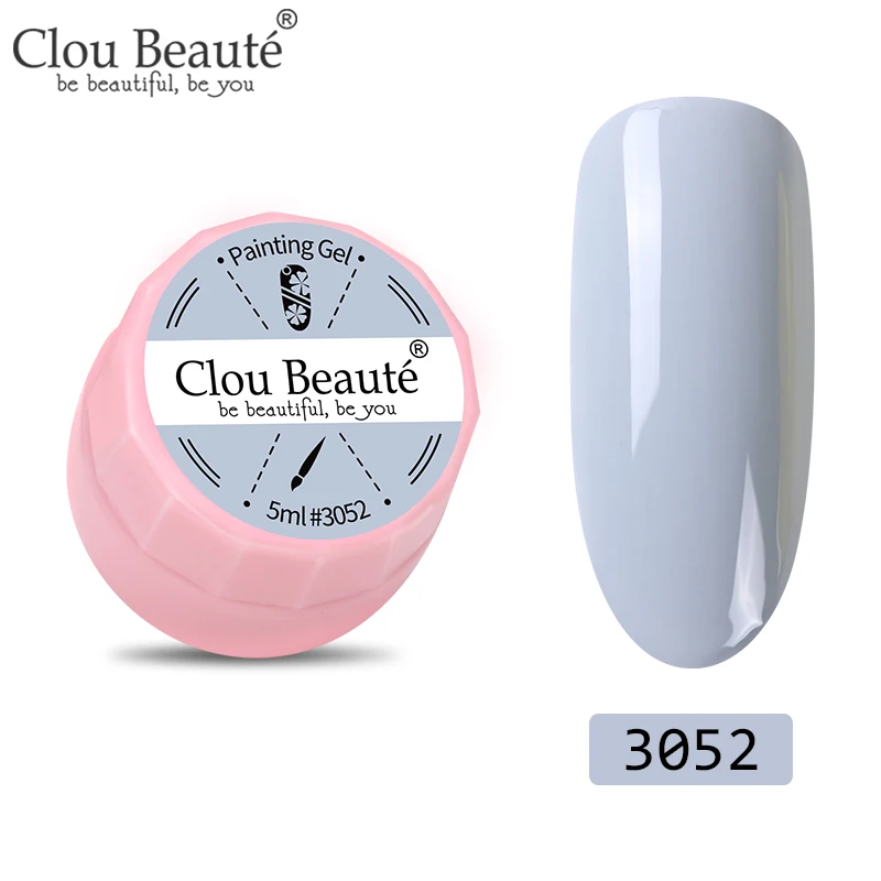 Clou Beaute paint ing Gel 72 цвета гель для ногтей краска УФ/светодиодный дизайн ногтей DIY Краска гель Лак Цвет лак краска ing 5 мл - Color: 3052