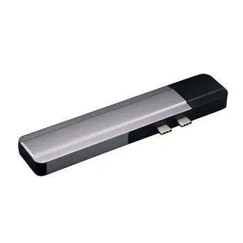

Dual TYPE-C 6 in 1 HDMI RJ45 NIC Macbook PRO AIR docking station Multi-function dual Type-C hub