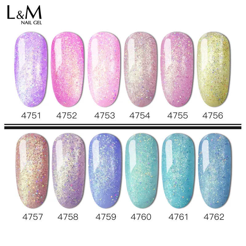 3pcs/lot black bottle ibdgel Gel Glitter effect colorful Glazed Gold Series UV/LEd Gel Long-lasting Soak Off Gel Polish Nails