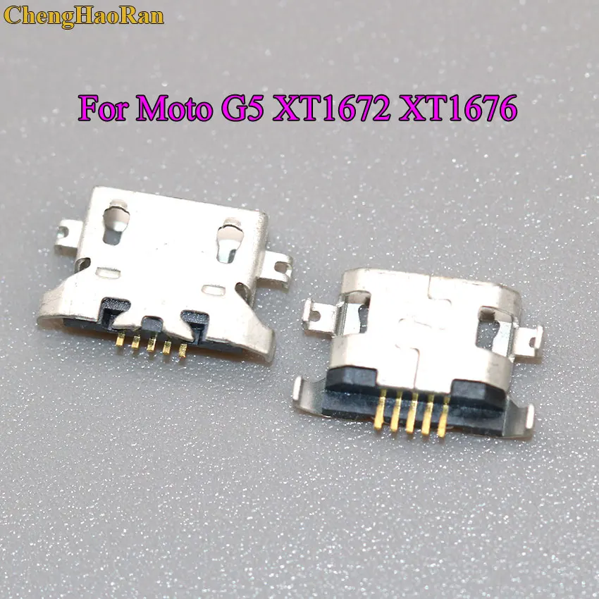 

ChengHaoRan 50-500 micro mini usb charge charging jack connector plug dock socket port repair For Moto G5 XT1672 XT1676