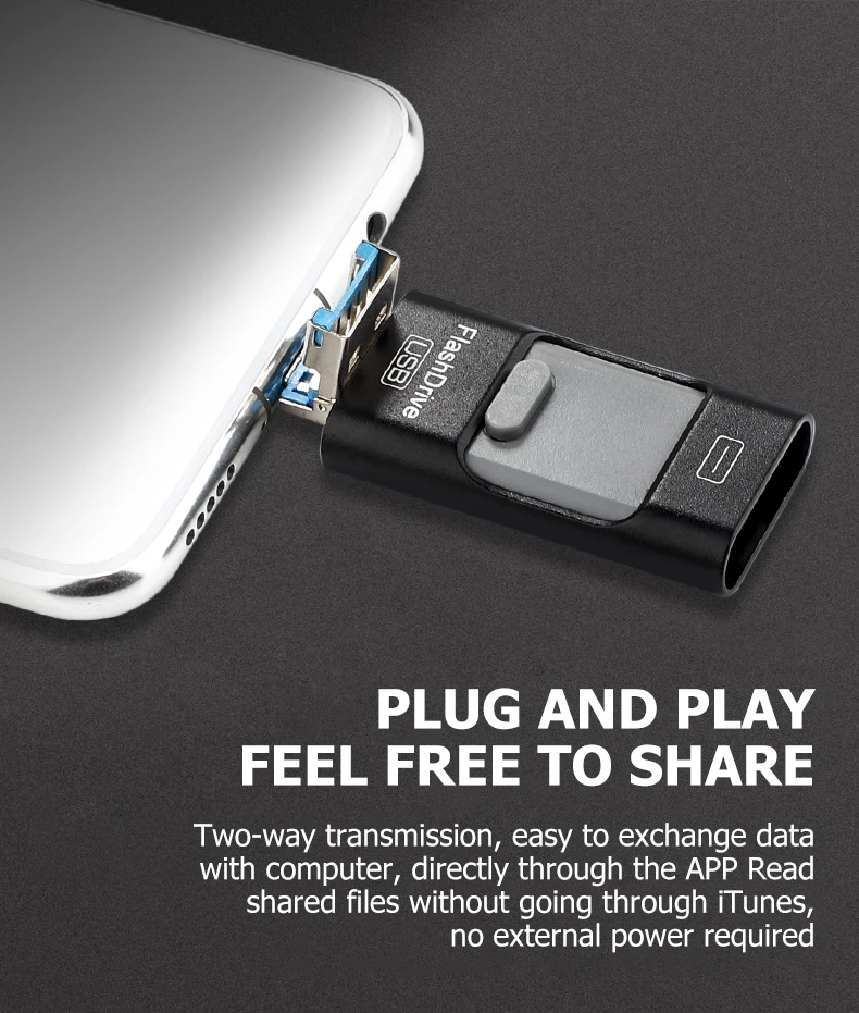Флеш-накопитель 128 Гб 64 ГБ 32 ГБ 16 ГБ металлический USB OTG iFlash накопитель HD USB флеш-накопители для iPhone iPad iPod iOS Android Phone 3,0