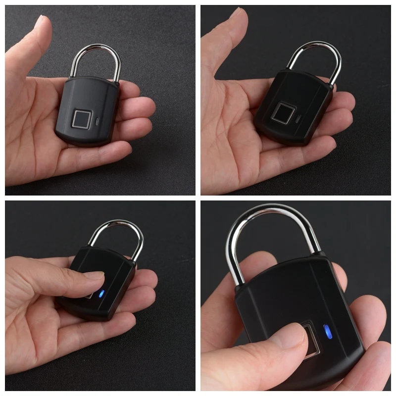 USB Перезаряжаемый умный Keyless электронный замок с отпечатком пальца домашняя Противоугонная безопасность безопасности замок двери багаж чехол замок