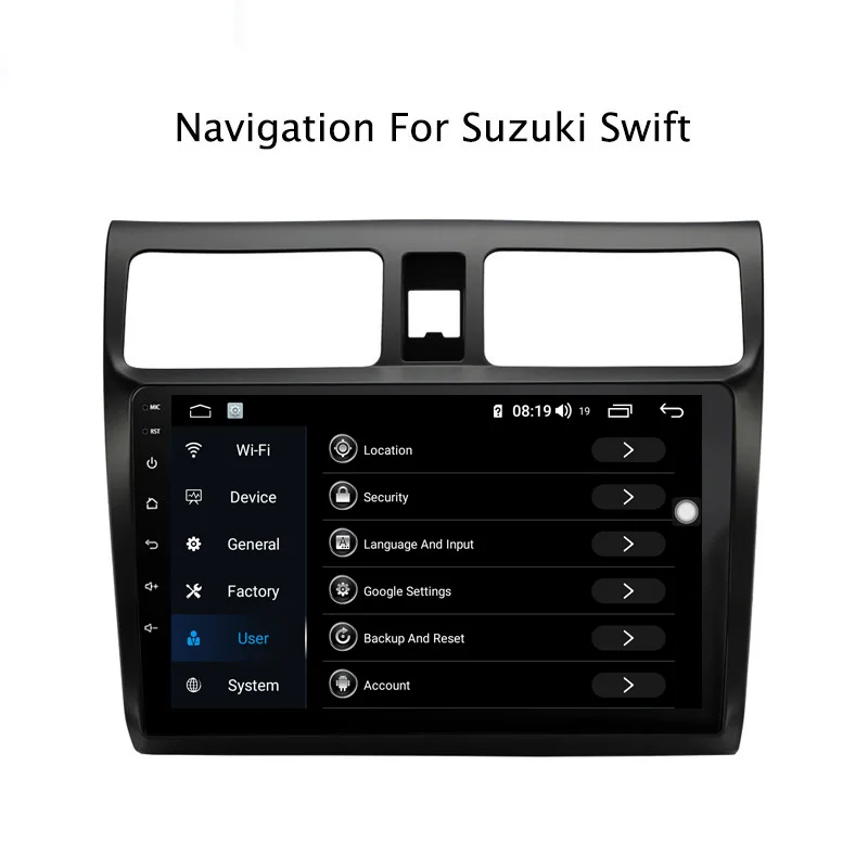 Top Ectwodvd 10.1inch Andriod 8.1 Car DVD GPS For Suzuki Swift 2004-2010 4G RAM 64G ROM CarPlay DSP 4G LTE with WIFI 3