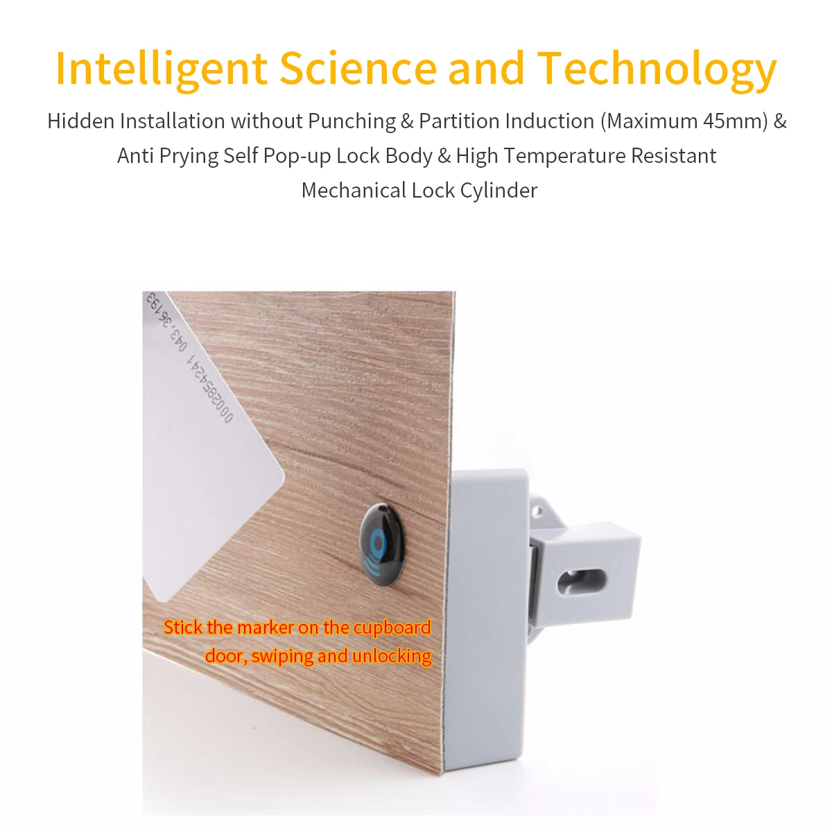 

Hot Smart Sensor Cabinet Lock Adhesive Drawer Lock Shoe Cabinet Wardrobe Bathroom Inductive Digital Lock