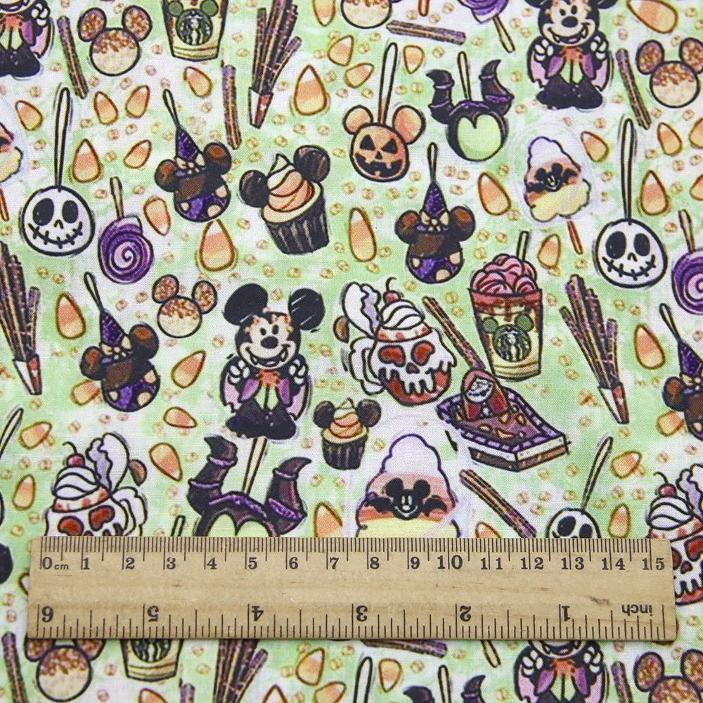 50*145 см цветок олень теплопередача Печатный полиэстер хлопок ткань, DIY ручной работы материалы для изготовления рукоделия, 1Yc7754 - Цвет: 1070270001