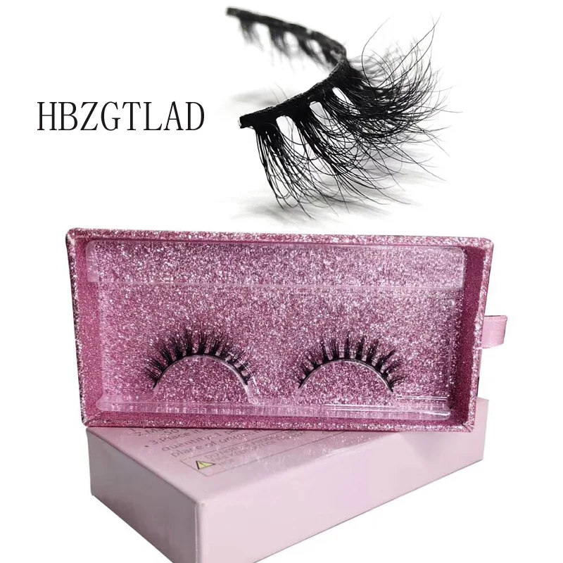 Новинка 1 пара норковых накладных ресниц грязный крест мягкий хлопок стебель