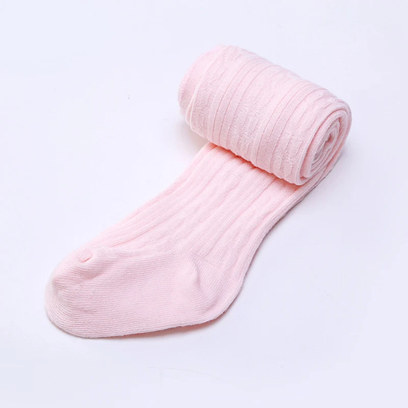 Носки для малышей носки для маленьких девочек Однотонные колготки для маленьких девочек Однотонные детские колготки носки для девочек - Цвет: Pink