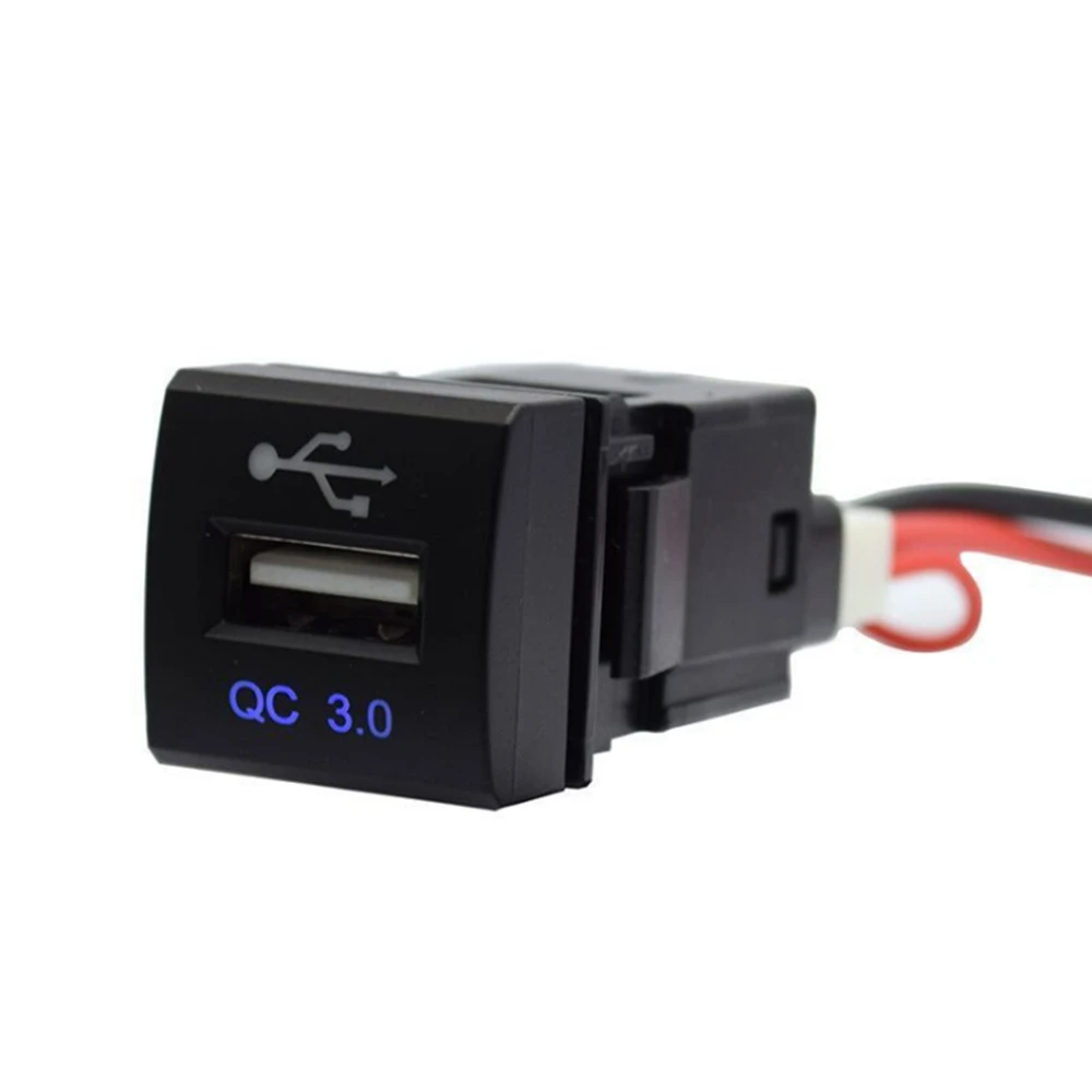 For New TOYOTA 12v 24v Usb Car Charger PD QC3.0 Charging Port Interface