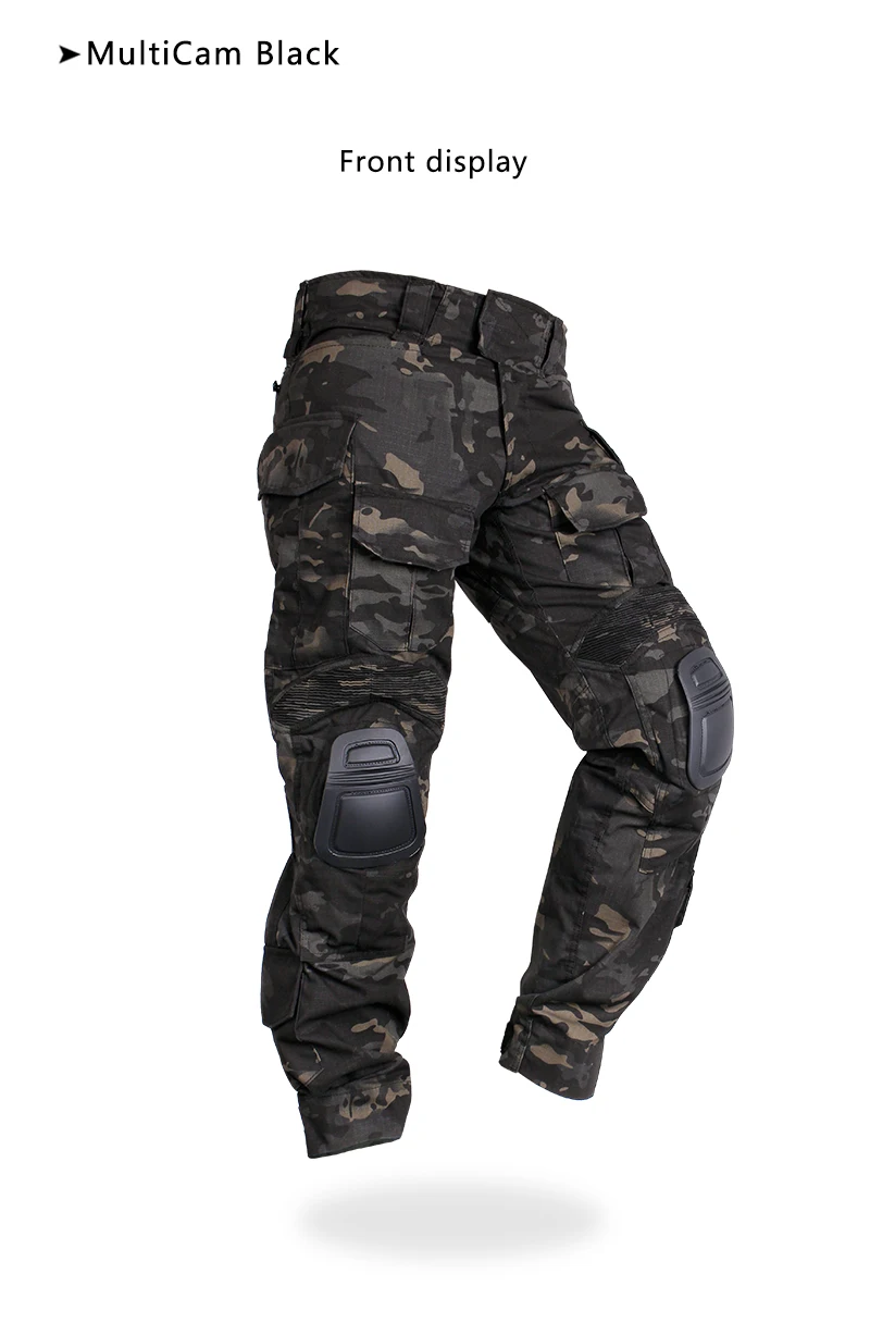 IDOGEAR тактические G3 брюки с наколенниками страйкбол Брюки Мультикам CP gen3 Охота камуфляж черный 3201