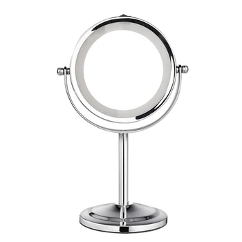 

Double Side Makeup Mirror 1PC Makeup Mirror 360 Degree Rotation Swivel LED Vanity Mirror In Bathroom Living Room Bedroom