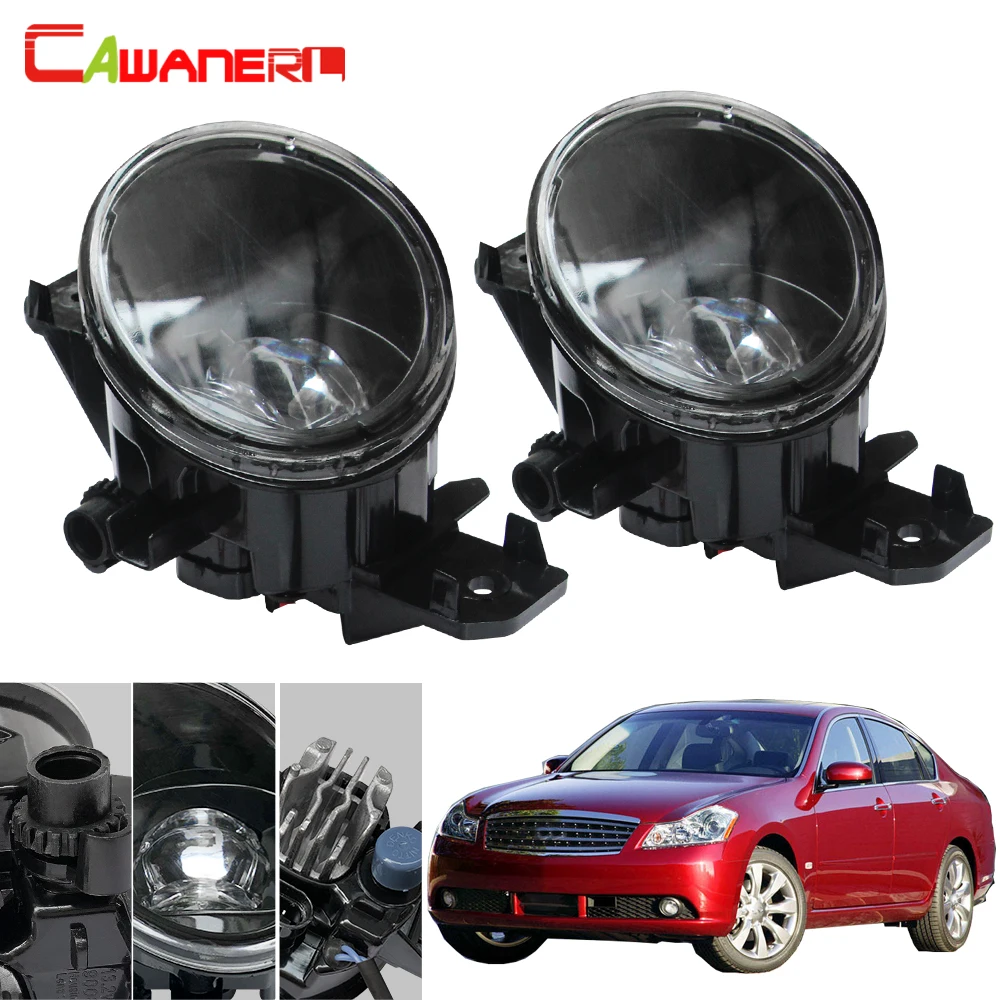 Cawanerl Car H11 LED Bulb Fog Lamp Assembly Devil Eye Daytime Running Light 4000LM 12V For Infiniti M35 2008 2009 2010 | Автомобили и