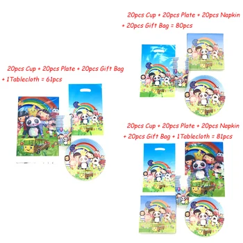 

81pcs Party Supplies Little Baby Bum Cartoon Birthday Decorations Tablecloth Paper Cup Plate Baby Shower Napkin Wedding Gift Bag
