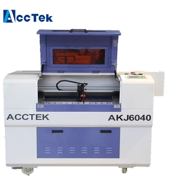 

Professional manufacturer Mini co2 laser engraving machine 90W AKJ6040 for rubber acrylic wood paper PVC