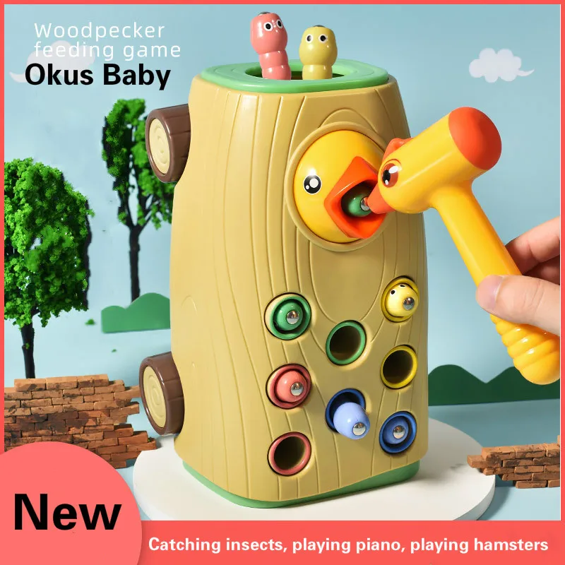 2021 Montessori Magnetic Bird Toys For Toddler Baby Sensory Educational Musical Feeding Toy Children Gifts | Игрушки и хобби
