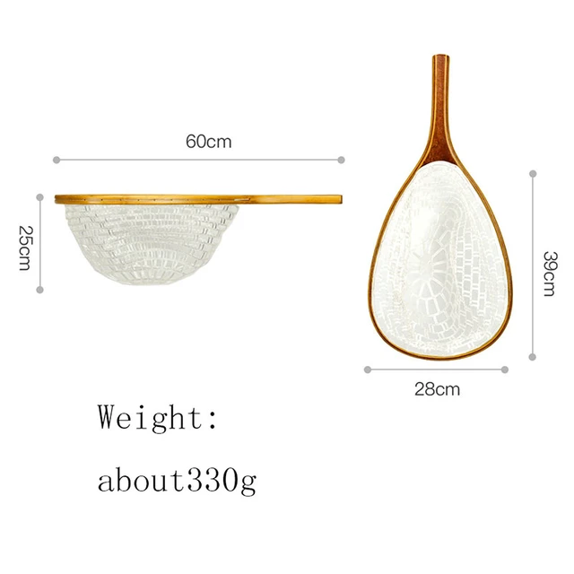 1Pcs Fly Wooden Fishing Net Durable Soft Rubber Landing Handle Trout Mesh  Fish Catch and Release Nets Fishing Tool - AliExpress