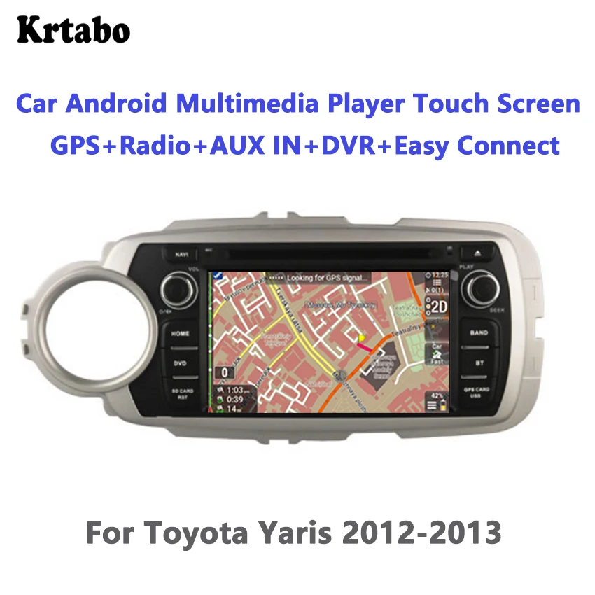 Для Toyota Yaris 2012-2013 Android 9,0 автомобильный Реверсивный Автомобильный навигатор Интегрированная машина поддержка DVD