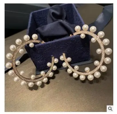 Большие серьги ins ветер серьги особенности лица тонкие серьги 925 серебряные серьги