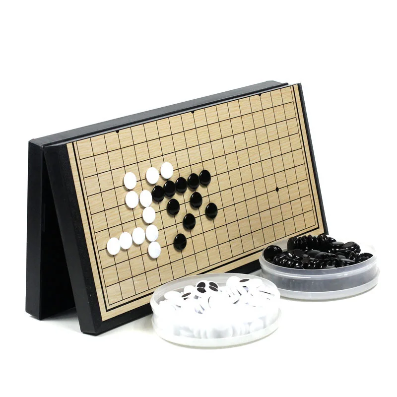 Hibcotuo Conjunto de jogos magnéticos Go 19x19 Conjunto de jogos de  tabuleiro dobrável para viagem portátil leve Weiqi xadrez chinês antigo jogo  de salão de jogos brinquedo para pais : : Brinquedos