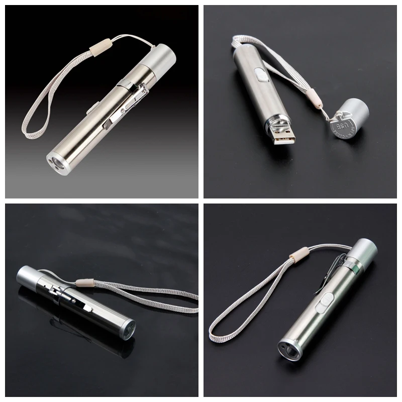 Фонарик для выживания, USB Перезаряжаемый светодиодный фонарик, Мини светодиодный фонарь, водонепроницаемый фонарик, аптечка, ручка для кемпинга, красная точечная лампа