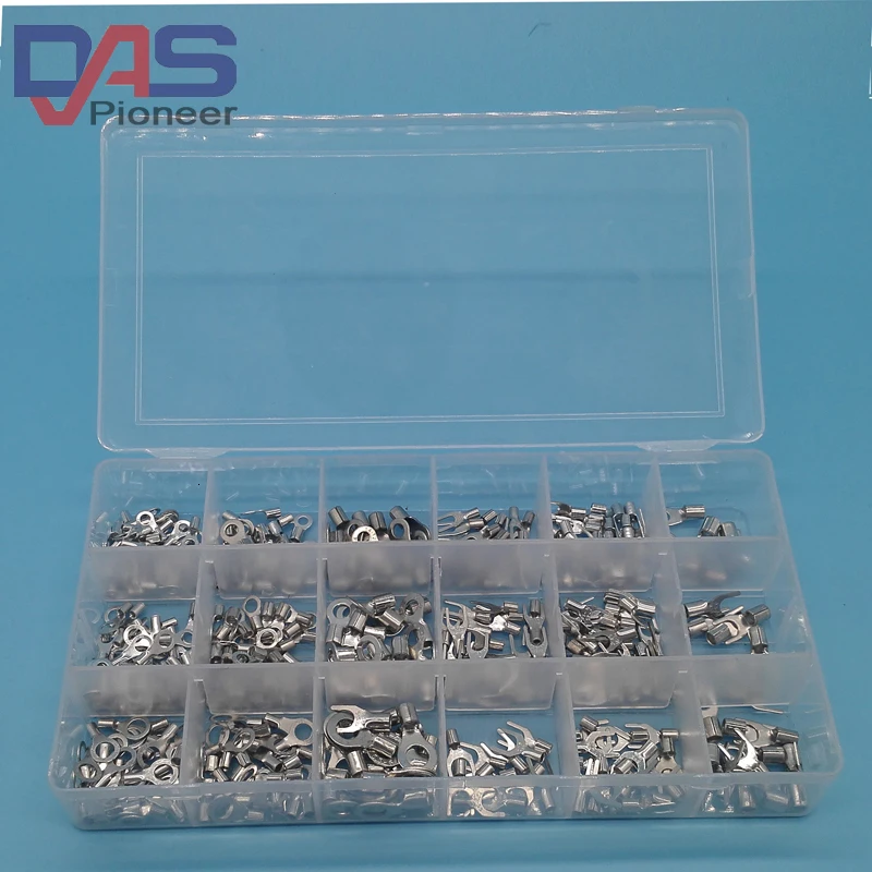 Conector do Fio do Terminal Cabo de Entrada Dupla Teminator Atacador Ponteira Kit Elétrico Crimp Final 780pcs 6 Crimp conector do fio do terminal final cabo de entrada Dupla