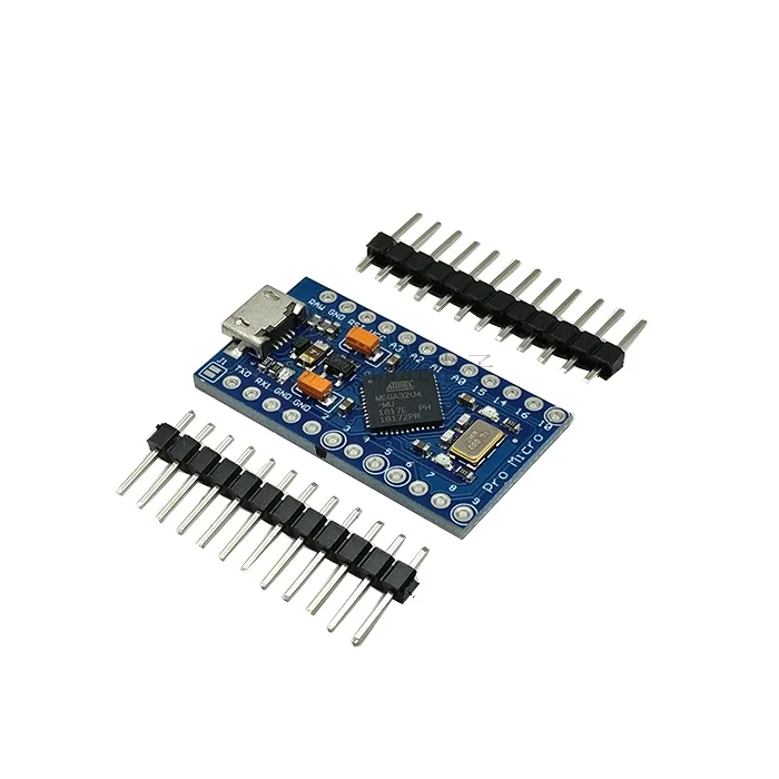 10 шт. Pro Micro Atmega32u4 5V 16 МГц заменить Atmega328 для Arduino Pro Mini с 2 Row штыревые для Leonardo Mini USB Интерфейс