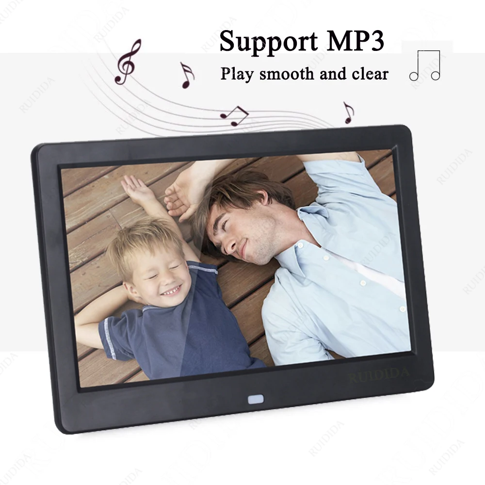10 Inch HD Digital Photo Frame 1024x600 HD Ultra-Thin LED Electronic Photo Album LCD Frame