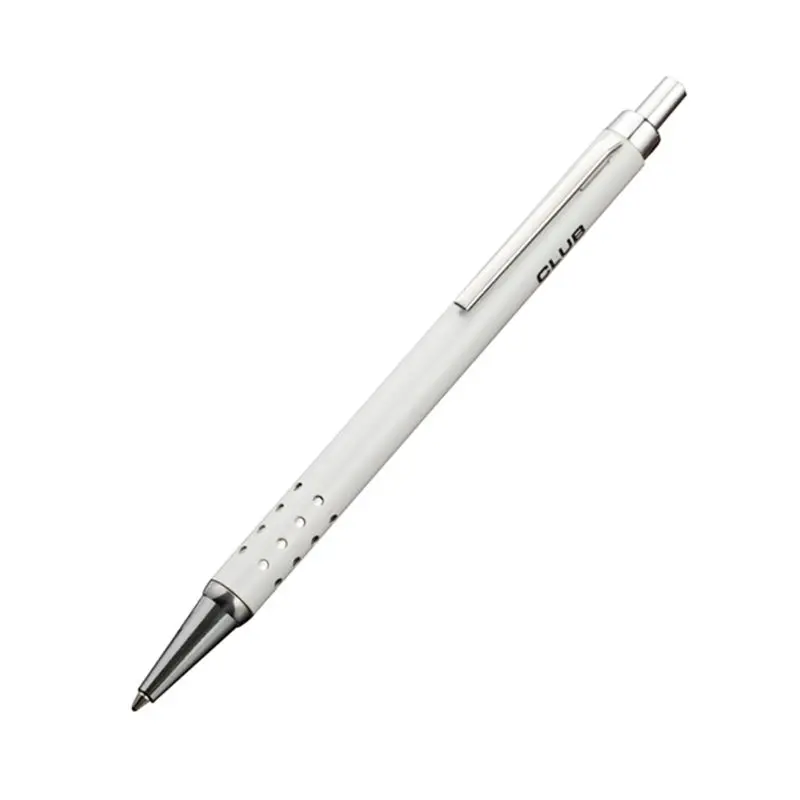 Luxury Metal Ballpoint Pen Press Design 24 Holes School Office Supplies Student Writing Gift - Color: W