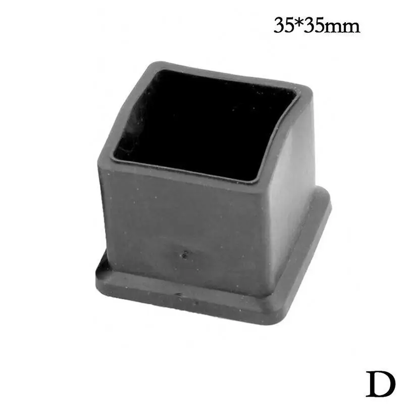 Горячая 1 шт черный мягкий стол стул ножной квадратный нескользящий ...