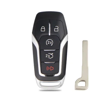 YIQIXIN custodia a conchiglia chiave a distanza per Ford F150 F250 Edge Explorer Fusion Mustang Lincoln MKC MKX MKZ HU101 pulsanti lama 3/4/5 - YIQIXIN custodia a conchiglia chiave a distanza per Ford F150 F250 Edge Explorer Fusion Mustang
