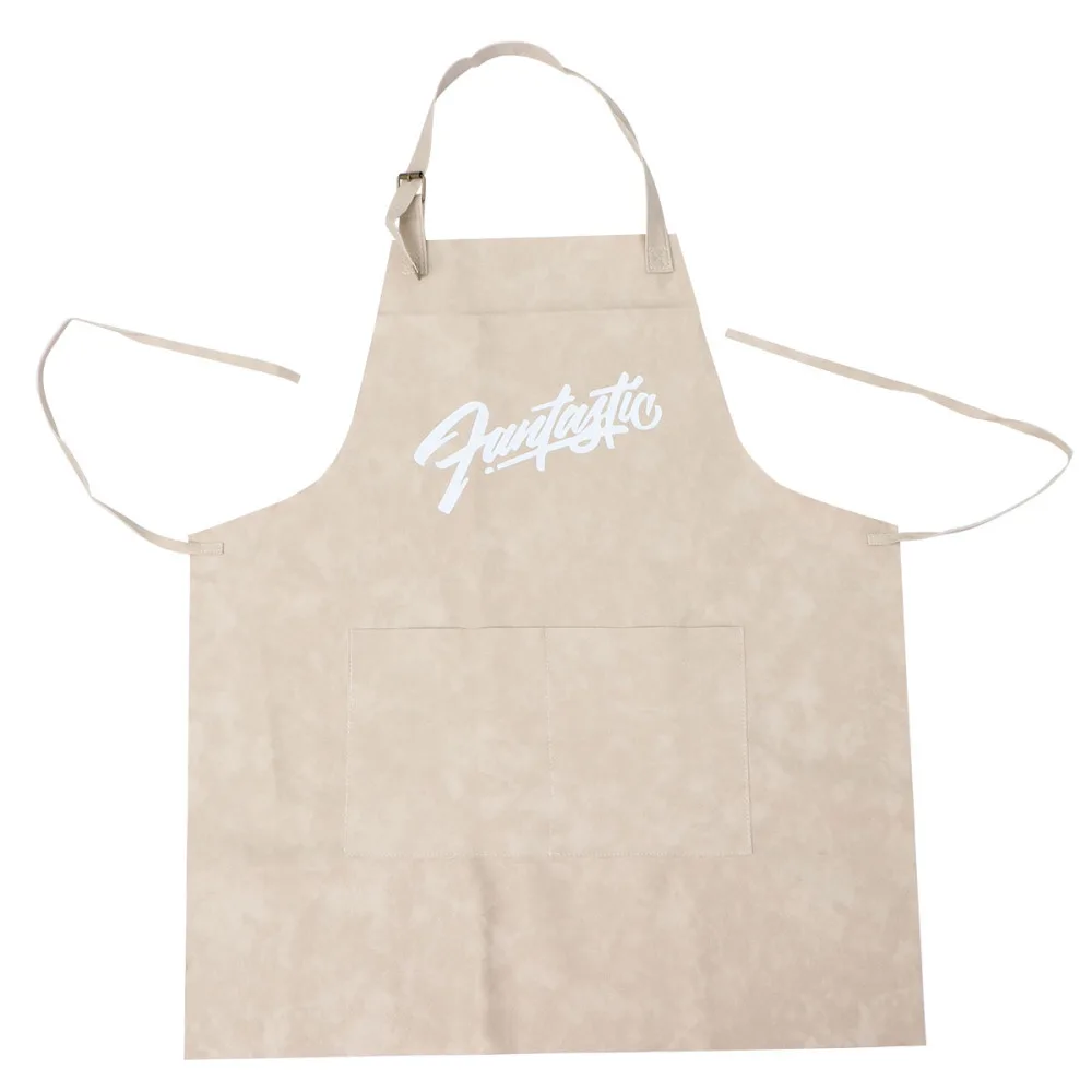 Кухонный кожаный фартук домашний кухонный для готовки водонепроницаемый