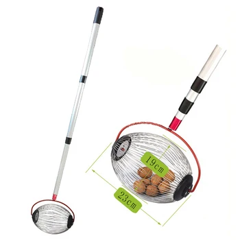

Garden Fruit Picker Chestnuts Harvester Long Retractable Aluminum Alloy Boom Balls Fruit Walnut Catcher Picking Tool