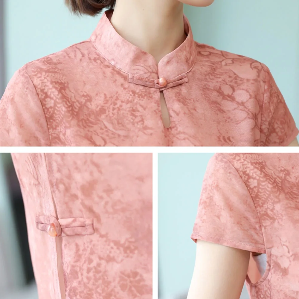 Китайское традиционное платье для женщин Qi Pao cheongsam элегантное улучшенное высококачественное винтажное платье Ципао с принтом размера плюс
