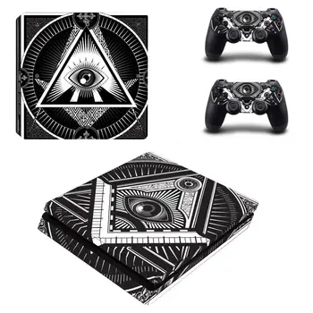 

Eye of Providence PS4 Slim Stickers Play station 4 Skin Sticker Decals For PlayStation 4 PS4 Slim Console and Controller Skins