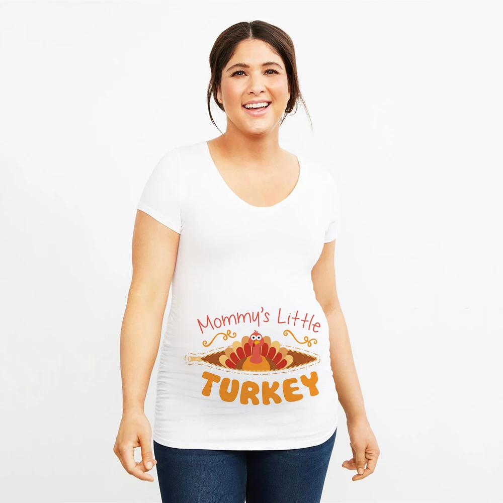 Хэллоуин Тыква объявление беременности рубашка благодарения футболка