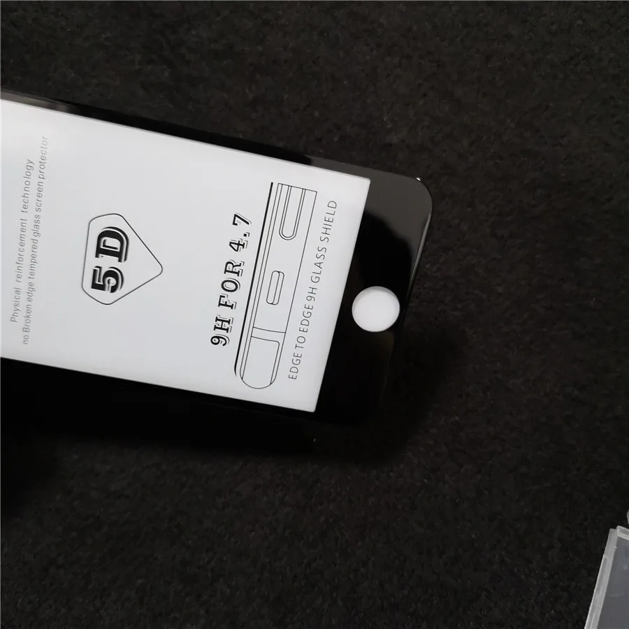 100 шт 5D полное покрытие защитное стекло для iPhone 11 Pro max X XR XS Max 7 8 6 6S Plus закаленное защитное стекло для экрана в розничной упаковке