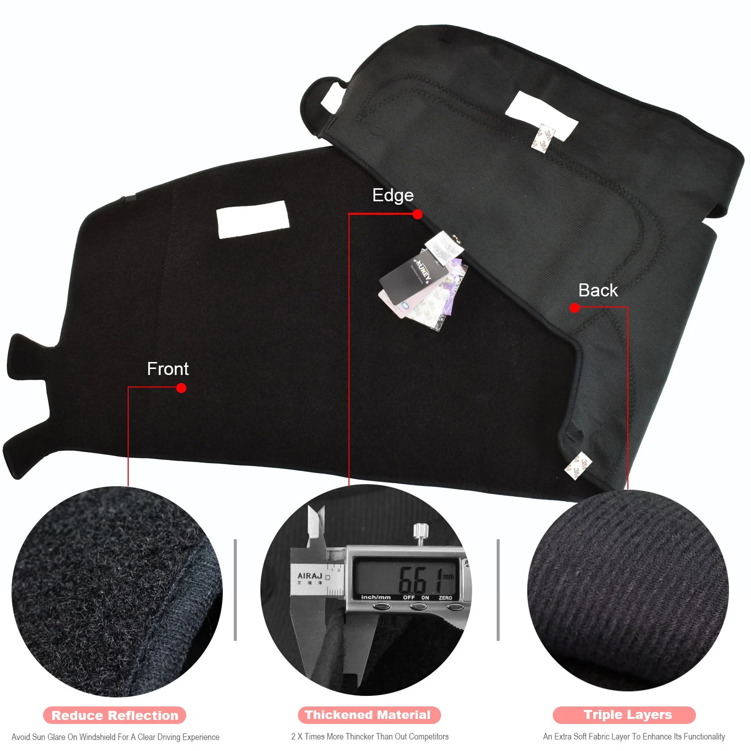 Для Dodge Ram 1500 2500 3500 1994 1995 1996 1997 тире коврик приборной панели крышки Dashmat анти-грязный коврик ковер автомобиля аксессуары