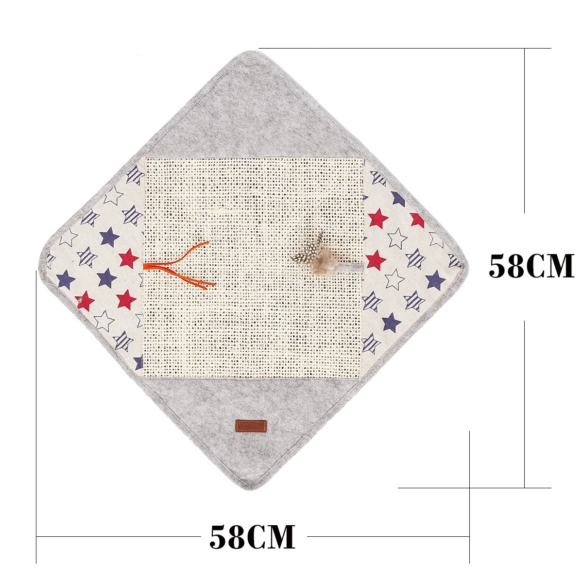 58x58 см мягкий лежак для кошек коврик для кошек шлифовальный когти защитный коврик для Когтеточка для котов палевый коврик для домашних животных Когтеточка