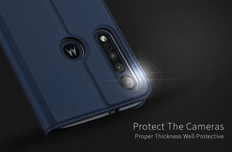 Кожаный флип-чехол DUX DUCIS для Motorola Moto G8 Plus Play One Macro Book Wallet Coque Cover