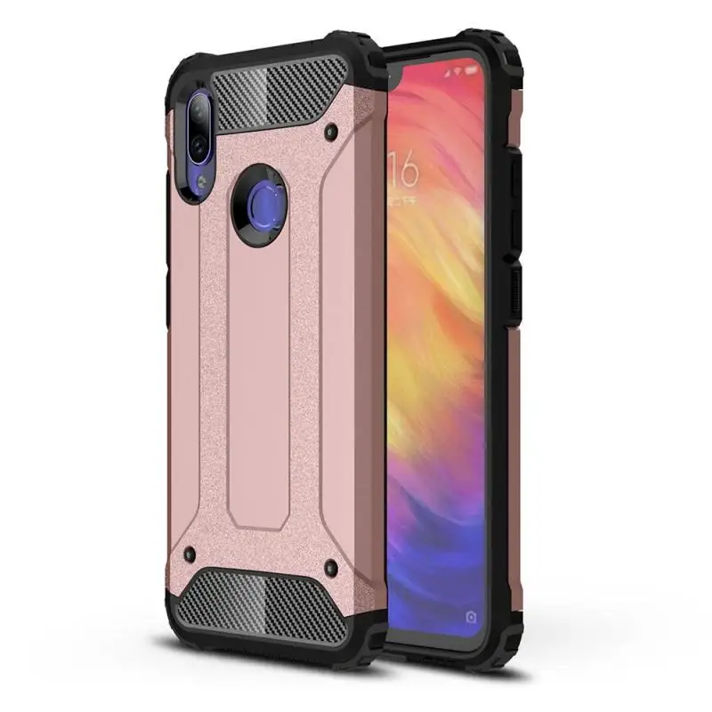 Rose Gold UPaitou прочный двухслойный защитный чехол для Xiaomi Redmi 8A 7A K20 Go Note 7 Pro Чехол сверхпрочный чехол для Redmi Note8 чехол - Цвет: Rose Gold