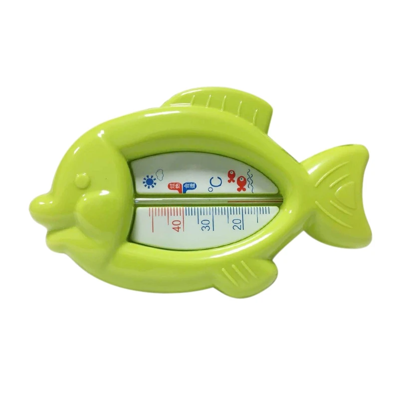 Милые рыбьей формы ванна для младенцев термометр Детская ванна датчик воды для новорожденных купальные Термометры случайный узор