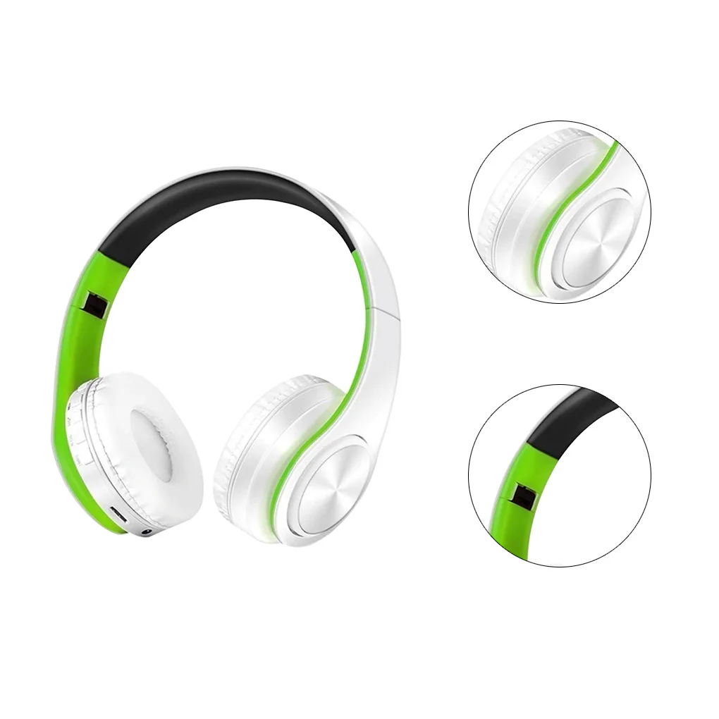 Беспроводные наушники Bluetooth гарнитура складные наушники регулируемые наушники с микрофоном для музыки