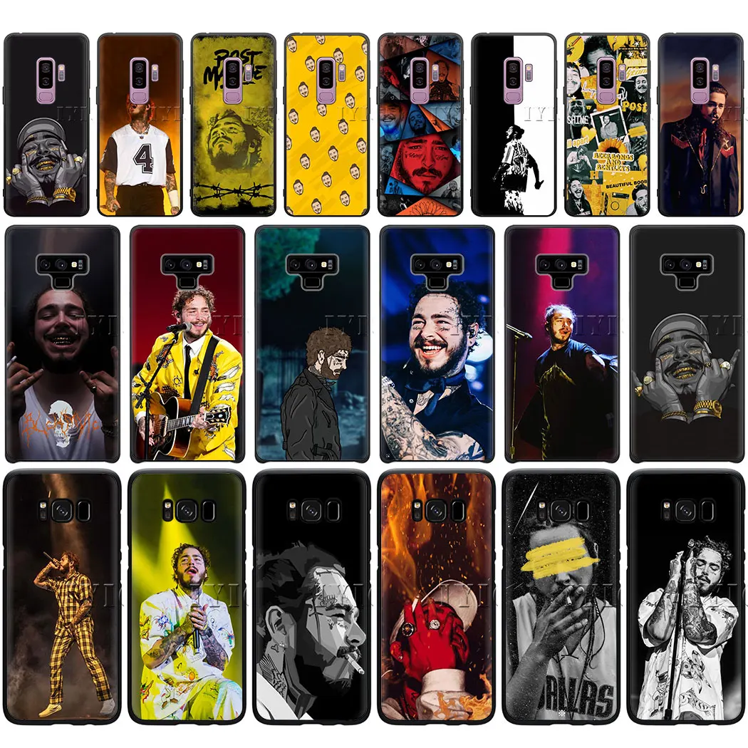 Post malone Мягкий силиконовый чехол для телефона samsung S10 S9 S8 плюс S7 S6 край S10e J4 2018
