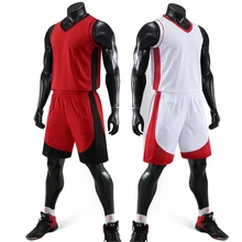 New kids men throwback basketball training jersey set blank team tracksuits breathable basketball jerseys uniforms customized
