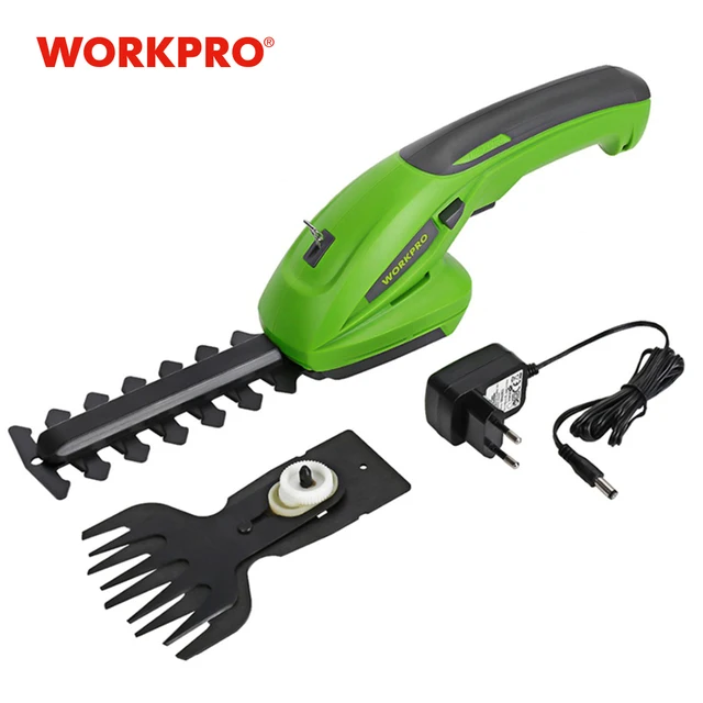WORKPRO 7.2V elektryczny trymer 2 w 1 litowo-jonowy akumulatorowe narzędzia ogrodnicze nożyce do żywopłotu akumulatorowe nożyce do żywopłotu s do trawy