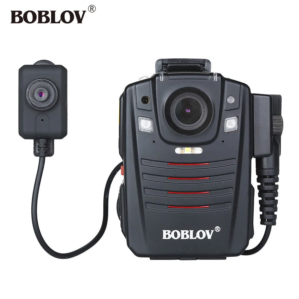 

BOBLOV HD66-07 Ambarella 64GB Night Vision Police Body Camera 1296P HD Video Recorder With External HD Lens Camcorder Mini Video